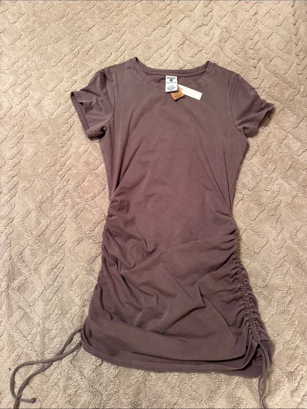 PINK Victoria's Secret light brown Crewneck Tee Dress